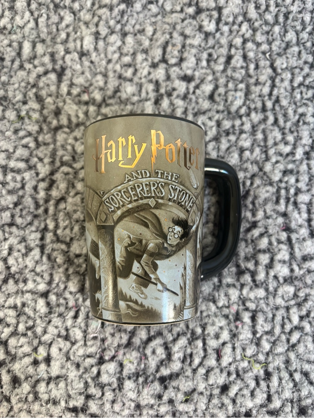 Harry Potter 'Sorcerer's Stone' Ceramic Mug - Gray and Black